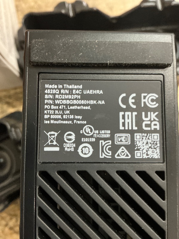 Photo 1 of ***(PARTS ONLY/ NON FUNCTIONAL)***Western Digital 8TB My Book Desktop External Hard Drive, USB 3.0, External HDD with Password Protection and Backup Software - WDBBGB0080HBK-NESN