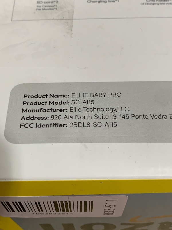 Photo 1 of Ellie Pro Baby Monitor with Camera and Audio,5'' IPS 2K UHD Resolution,6000mAh Battery, Remote Pan-Tilt-5X Zoom, 2-Way Talk,No WiFi, Night Vision, Virtual Fence 24hr Play Back and 1000ft Range