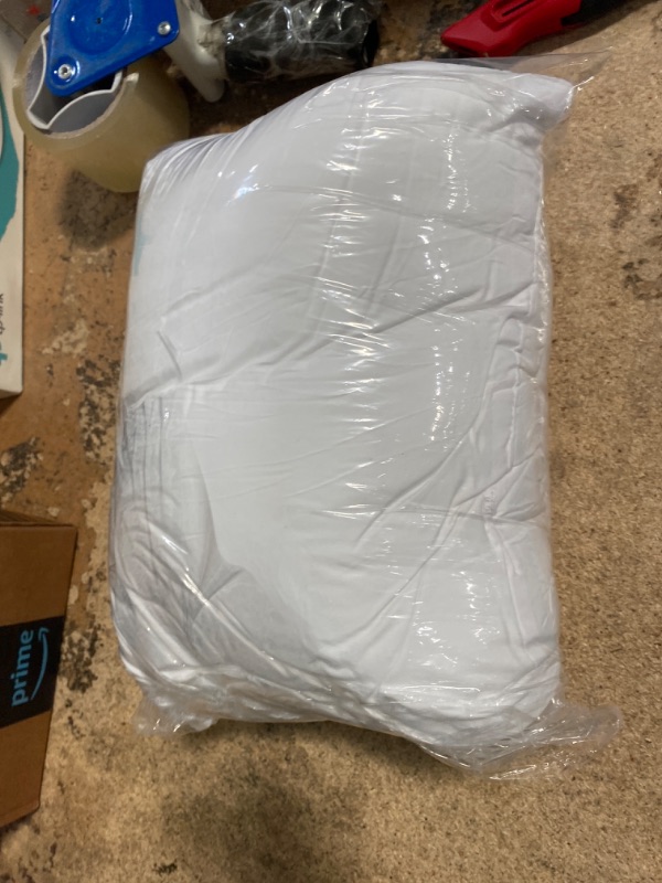 Photo 1 of  Medium/Firm Machine Washable Plush Pillow White - Room