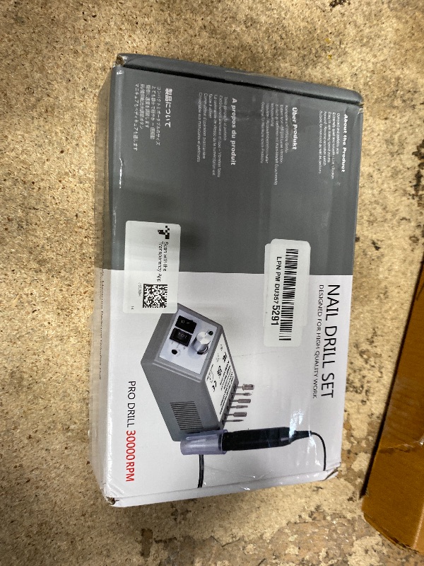 Photo 1 of ***SEE NOTES**Jiasheng Electric Nail Drill, 30000rpm Professional Nail Drill Machine, Compact Electrical Nail File Kit for Acrylic Gel Nails Efile Drill for Manicure and Pedicure Salon Use White