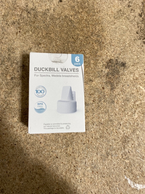 Photo 1 of [6-Count] Papablic Duckbill Valves for Spectra and Medela, Replaceable Duckbill Valves for Spectra S1 Spectra S2 valves and Medela Pump in Style, BPA/DEHP Free White