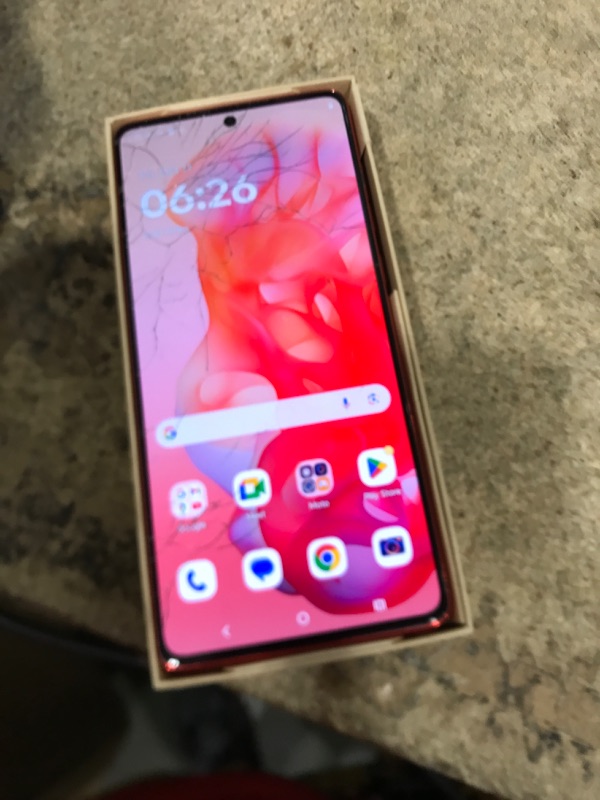 Photo 1 of **SCREEN CRACKED**
Motorola Moto G Stylus 5G | 2024 | Unlocked | Made for US 8/256GB | 50MP Camera | Scarlet Wave