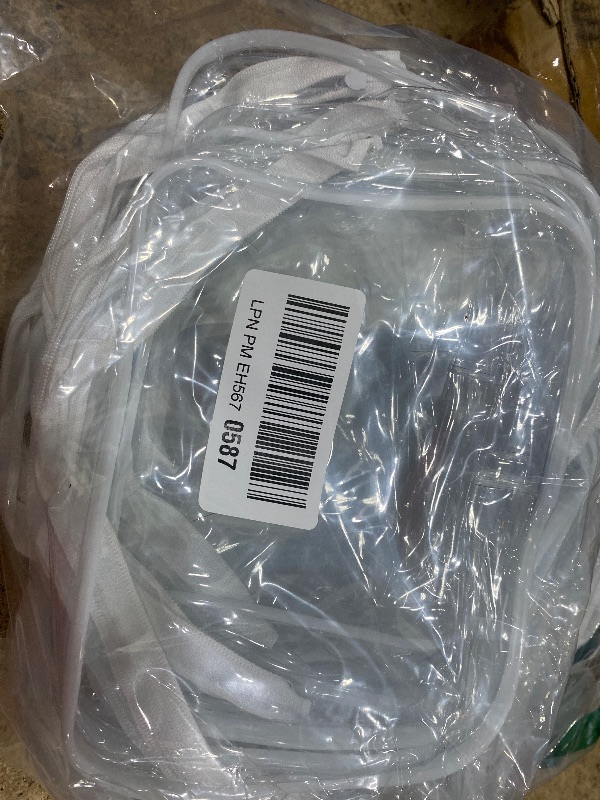 Photo 1 of 20 Packs Clear Cosmetics Bags for Women Men Waterproof Toiletry Bags PVC Makeup Bags Organizer Case with Zipper for Travel Bathroom (White)