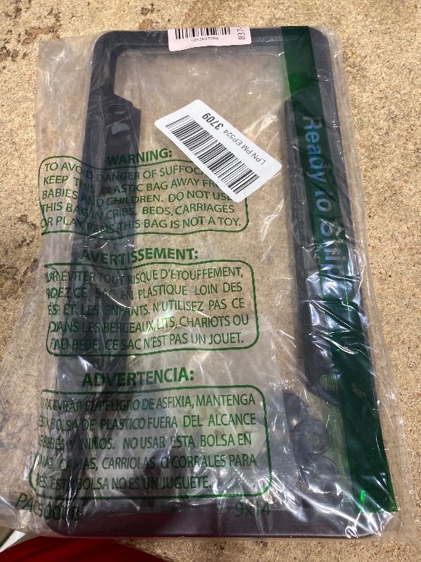 Photo 1 of 2-Pieces High-Grade Police Support License Plate Frame, Anodized Aluminum Thin Blue Line Car License Plate Frame with Free Caps