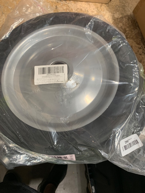 Photo 1 of (2 Pack) AR-PRO 4.10/3.50-4" All Purpose Utility Air Tires and yellow Wheel - with 10" Inner Tube, 5/8" Axle Bore Hole, 2.2" Offset Hub and Double Sealed Bearings for Hand Trucks and Gorilla Cart