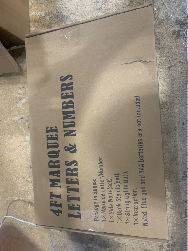 Photo 1 of 4 FEET MARQUE LETTERS & NUMBERS 
