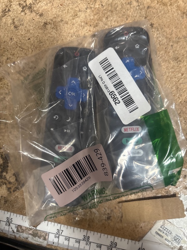 Photo 1 of (Pack of 2) Replacement Remote Control Only for Roku TV, Compatible for TCL Roku/Hisense Roku/Onn Roku/Sharp Roku/Element Roku/Westinghouse Roku/Philips Roku Smart TVs (Not for Roku Stick and Box)