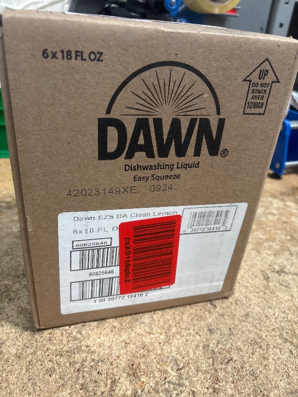 Photo 1 of 
Dawn Platinum EZ-Squeeze Dish Soap Liquid, Dishwashing Liquid, Grease Removal, Upside Down Bottle, Bleach Alternative Clean Lemon, 6x18 Fl Oz Bundle