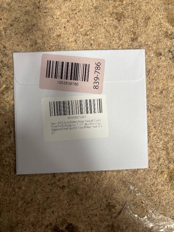 Photo 1 of (3PCS) Football Heart Sticker Football Stickers, Waterproof Vinyl Decal for Water Bottle, Poster Board, Laptop, Tumbler, Scrapbook, Phone Case, Gift for Football Lovers, 3" x 2.7 "