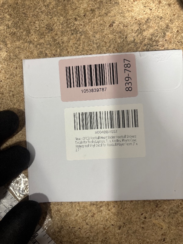 Photo 1 of (3PCS) Football Heart Sticker Football Stickers, Waterproof Vinyl Decal for Water Bottle, Poster Board, Laptop, Tumbler, Scrapbook, Phone Case, Gift for Football Lovers, 3" x 2.7 "