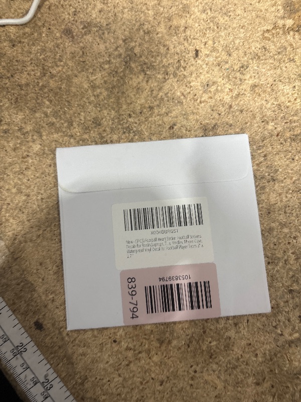 Photo 1 of (3PCS) Football Heart Sticker Football Stickers, Waterproof Vinyl Decal for Water Bottle, Poster Board, Laptop, Tumbler, Scrapbook, Phone Case, Gift for Football Lovers, 3" x 2.7 "