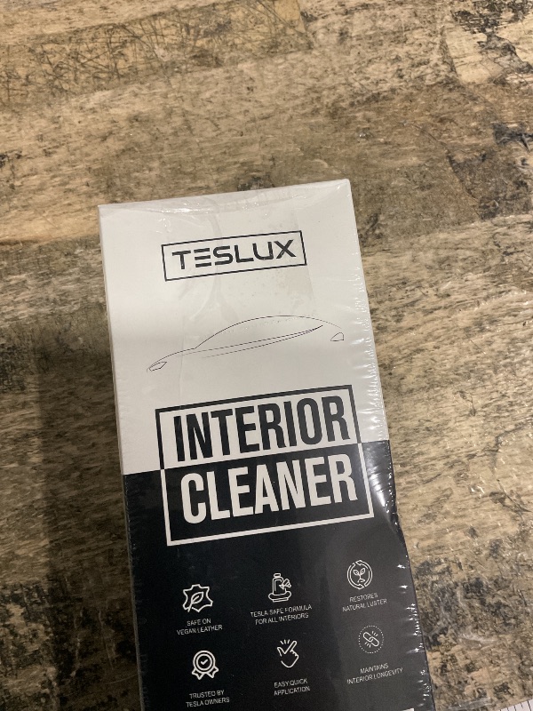 Photo 1 of **50% LEFT** Interior Cleaner For Tesla White & Black Vegan Leather - Stain Remover - Solution for Complete Interior Cleaning - Ideal for Seats, Doors, Console, Dash - Accessories For Tesla Model 3, Y, S, X