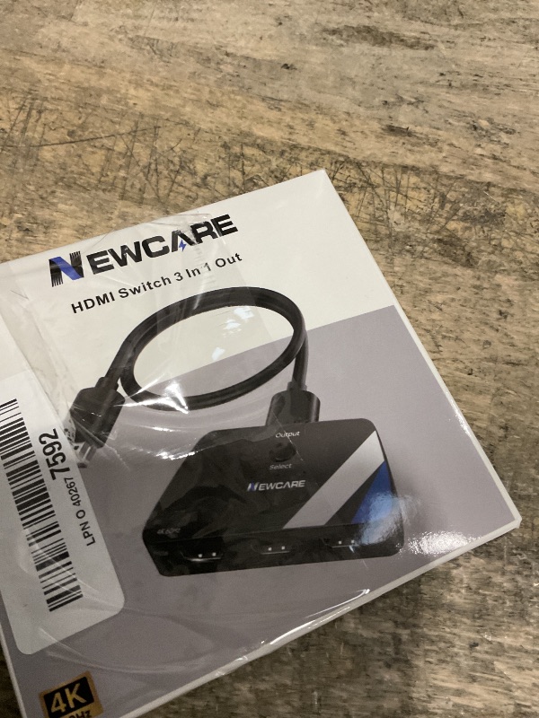 Photo 1 of [Upgrade] HDMI Switch 3 in 1 Out, 4K@60Hz HDMI 2.0 Switch Splitter with 2.6FT Long HDMI Cable, 3-Port HDMI Switcher Selector, Supports 4K 30Hz 3D 1080P HDCP2.2 for PS5 Xbox DVD Player Fire Stick PC