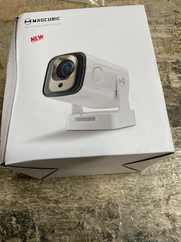 Photo 1 of ?Auto Focus&1080P?Magcubic Mini Smart Projector with 4K Support, Portable Projector with Wifi and Bluetooth, 5W Speaker, Built in Apps, Voice Control, Outdoor Movie Projector