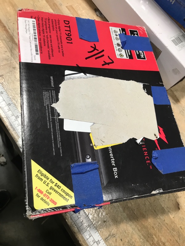 Photo 1 of **UNKNOWN DAMAGES/UNTESTED** Zenith DTT901 Digital TV Tuner Converter Box with Analog Pass-Through