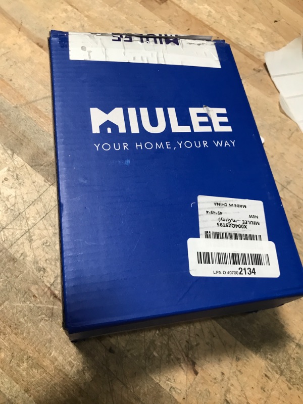 Photo 1 of **PARTIAL SET/MISSING 2 ** MIULEE Neutral Decorative Throw Pillow Covers 18x18 Inch Set of 4 for Livingroom Couch Sofa Modern Farmhouse Soft Corduroy Cushion Cases Striped Patchwork Home Decor (Cream,Grey)