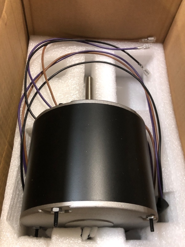 Photo 1 of 0131M00061SP, 1/4 Hp Condenser Fan Motor Replaces Goodman Condenser Fan Motor, Zongshan Broad-Ocean YDK-180S84062-01-830 RPM, 1-Speed, Replaces Amana Janitrol P/N: 0131M00014PS