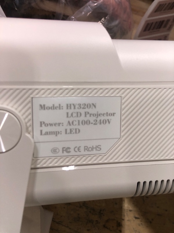 Photo 1 of [Netflix-Licensed] Magcubic Mini Projector with Wifi and Bluetooth, Built-in Android 13, Portable Smart 1080P Projector with 4K Support, Auto Keystone, Voice Control, HY320 NTV (White)