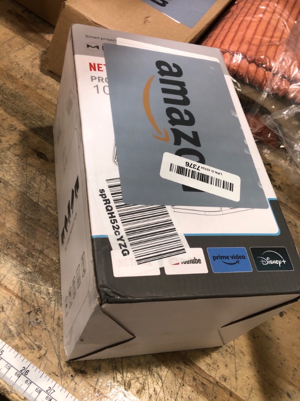 Photo 1 of [Netflix-Licensed] Magcubic Mini Projector with Wifi and Bluetooth, Built-in Android 13, Portable Smart 1080P Projector with 4K Support, Auto Keystone, Voice Control, HY320 NTV (White)