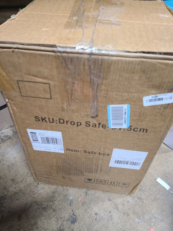 Photo 1 of 2.6 CUB Depository Drop Safe Fireproof, Front Drop Slot Lock Box with Digital Combination and Anti-Fishing, Silent Deposit Safe Box, Security Money Safe for Cash Slips Expense Business Office Home