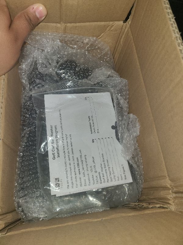 Photo 1 of 10L0L Golf Cart Ball Washer and Club Head Cleaner Kit Universal for Yamaha, EZGO, Club Car, Star EV, with Detachable Bracket- Black