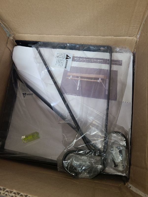 Photo 1 of 10-Pack Closet Rod Bracket, 10.8x10.8Inch Closet Shelf Brackets Heavy Duty Wall Mounted, Matte Black Steel Closet Rod Support Brackets Holder, 300 Lbs Load Capacity with Anchors Screws