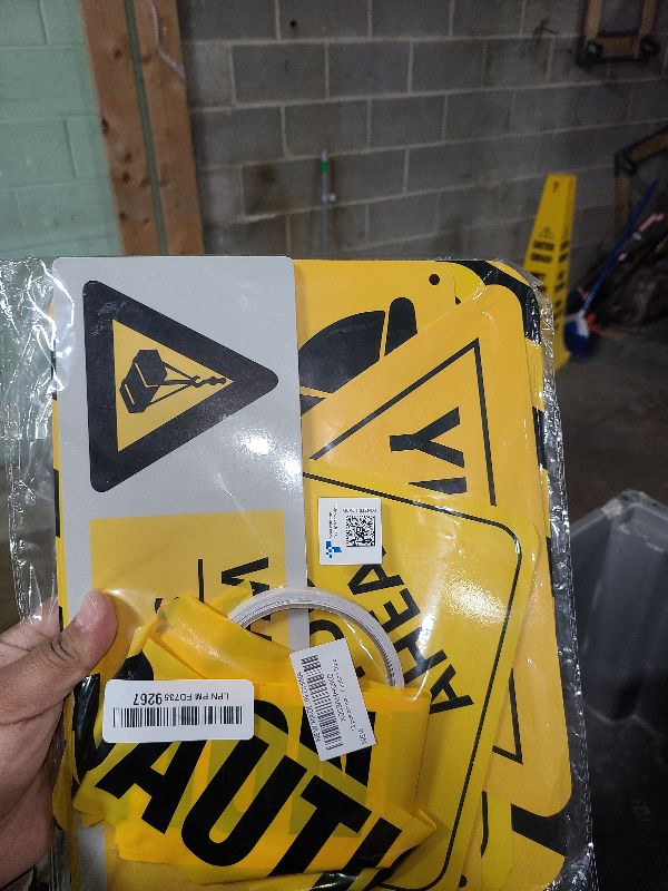 Photo 1 of 13 pcs construction Birthday Party supplies, construction party decorations for boys kid birthday party Baby Shower?11.8 inch construction theme party wall decor signs with Yellow Caution Tape