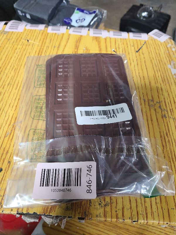 Photo 1 of 2 Pieces Silicone Break Apart Chocolate Moulds,Silicone Square Mold,Non-Stick Candy Chocolate Bar Mold,Reusable Candy Protein Silicone Chocolate Mold