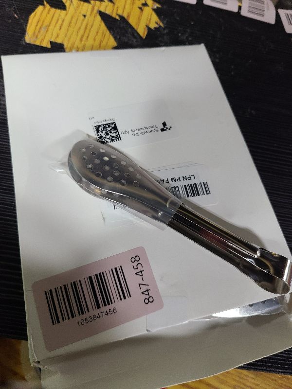 Photo 1 of 10PCS Serving Tongs, Small Kitchen Tongs,XEVOM Stainless Steel small Appetizer Tongs Mini Sugar Ice (5 Inch)