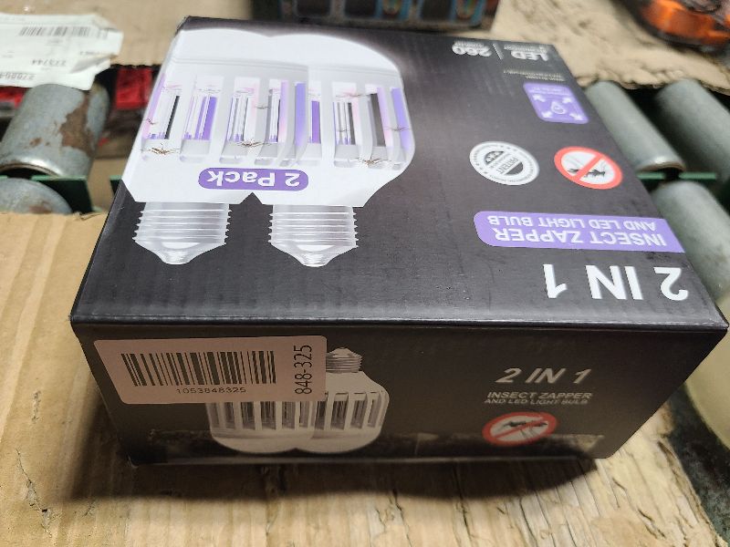 Photo 1 of [2-Pack] BANPESTT Bug Zapper Light Bulb 2-in-1 Indoor Mosquito Zapper Gnat Trap- Electric Fly Insect Killer&Bug Catcher for Home Backyard Patio