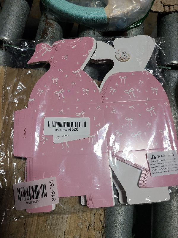 Photo 1 of 24 Pcs Coquette Paper Gift Boxes in 3 Styles, Pink Bow Candy Treat Paper Boxes for Girl and Women, Bow Party Favors Gift Gable Boxes for Wedding, Birthday, Baby Shower, Tea Party Supplies