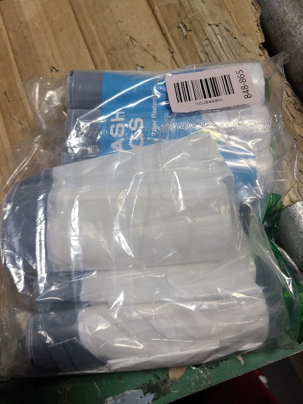 Photo 1 of 120 Counts 1.6 Gallon Mini Drawstring Trash Bags, Small Garbage Bags by KSSKSS, Code a fit 4.5-8 Liter, 1.2-2 Gal, White Trash Bin Liners for Home Office Kitchen Bathroom Bedroom