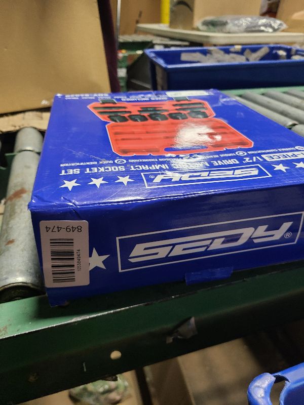 Photo 1 of 1/2 Drive Deep Impact Socket Set: 11-Piece Metric Size Wheel Axle Nut Wrench Metric Large Jumbo 27mm 29mm 30mm 31mm 32mm 33mm 34mm 35mm 36mm 38mm Spindle Joint High Torque Truck Bearing Locknut