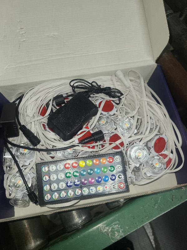 Photo 1 of 100FT Permanent Outdoor RGB Lights - IP67 Waterproof with Smart App Control Remote, DIY Scene Modes, Music Synchronization, Eaves Lights For Garden Decor, Deck, Christmas, Party, Party, Halloween,Roof