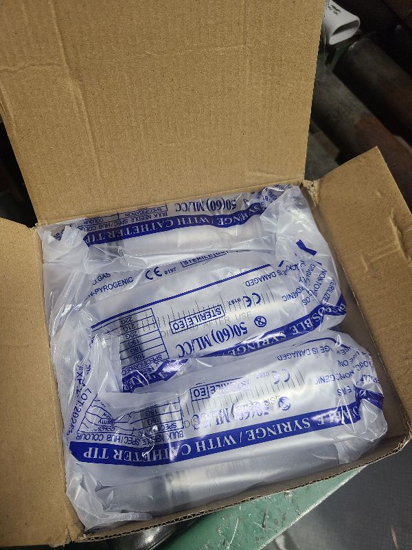 Photo 1 of 12Pack 60ml Syringe for Liquid - Large Plastic Syringes Without Needle for Jello Food Thick Liquids and Irrigation Water, Lip Gloss Filling, Feeding Dogs Meds, Measuring ( 12 Pack 60 ml / cc )