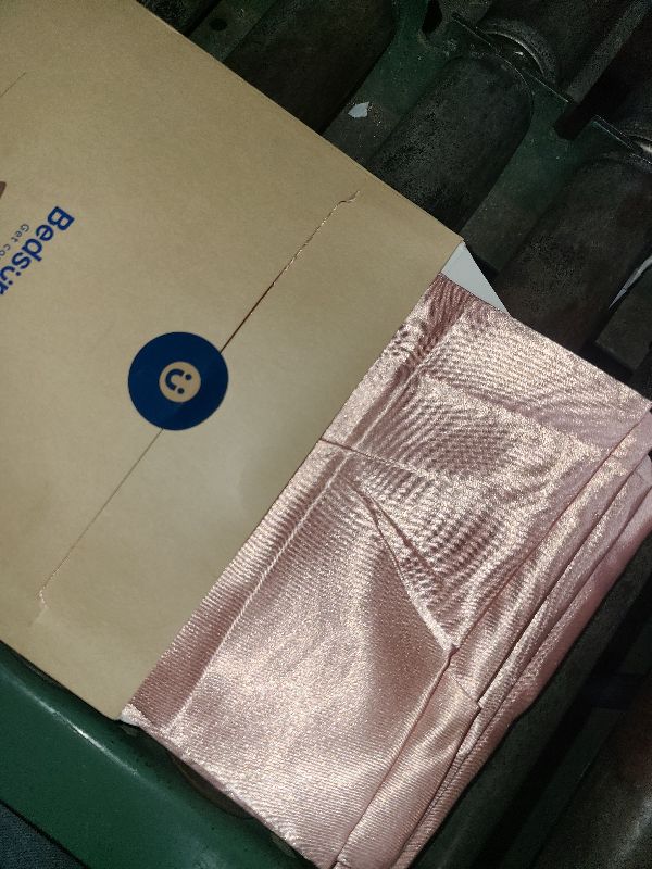 Photo 1 of Charmeuse Satin Fabric by The Yard, 60 Inch Wide Rose Gold Satin Fabric Shiny & Soft Cloth Fabric, Silky Satin Fabric for Bridal Dress, Wedding Decorations, Crafts, Sewing, Draping (1 Yard)