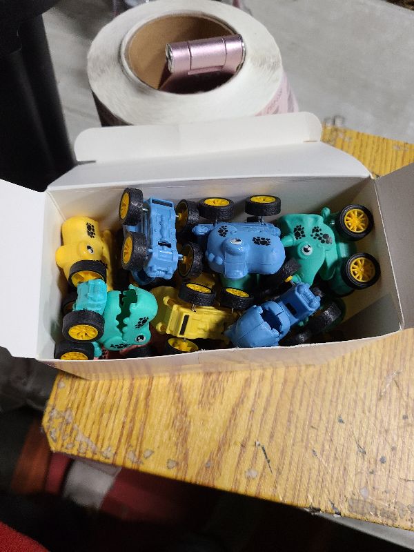 Photo 1 of 18Pcs Dinosaur Pull Back Cars Set for Kids Toddlers, Bulk Mini Racing Vehicles Toys Party Favors, Pinata Fillers, Goodie Bag Stuffers, Classroom Prizes for Boys Girls