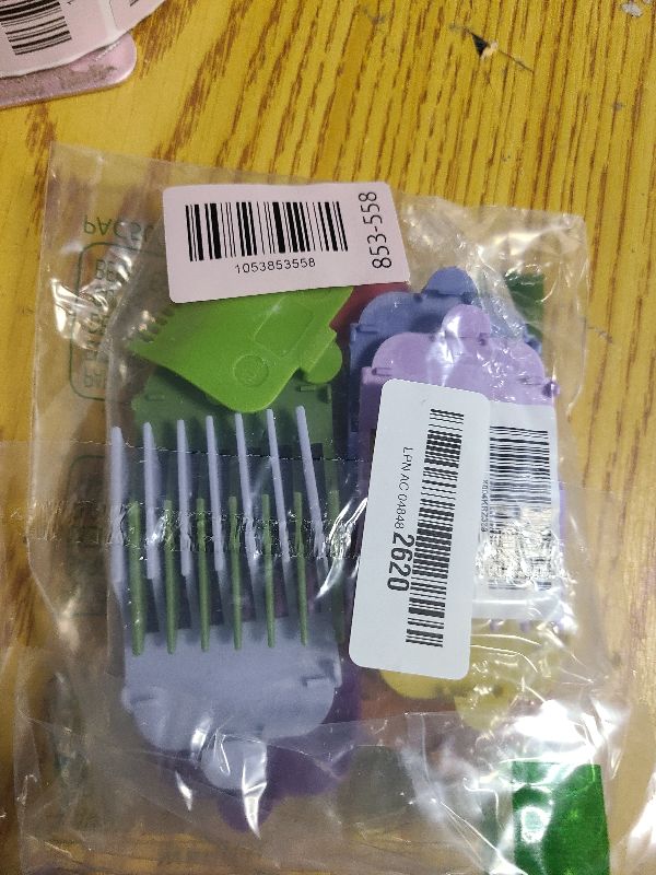 Photo 1 of 10 Pcs Color-Coded Hair Clipper Guards Cutting Guide Combs for Wahl and Surker Hair Clippers – Cutting Lengths from 1/16" to 1" (1.5mm to 25mm)