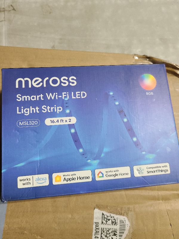 Photo 1 of meross Smart LED Strip Lights, 32.8ft WiFi RGB Strip, Works with Apple HomeKit, Siri, Alexa&Google and SmartThings, App Control, Color Changing Lights Strip for Room, Party, Festivals, UL Listed