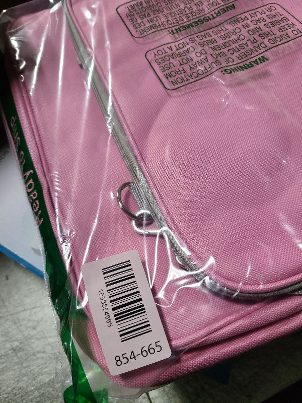 Photo 1 of 2 Inch 3 Ring Zipper Binder - Trapper Keeper Binder with Strap - 500 Sheet Capacity & Multi-Pockets for School and Office (Pink)