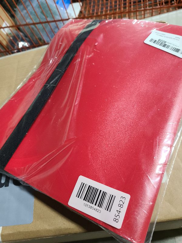 Photo 1 of (2025) Trading Card Binder 9 Pocket, Premium Sports Collection Binder Game Cards Book with Sleeves Side Loading, Anti-open Strap Double Sided Waterproof 360 Card Folder