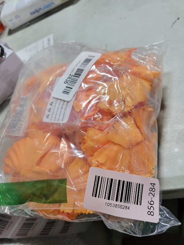 Photo 1 of 1 Pack Lighted Marigold Garland 20 LED Artificial Marigold Flowers String Lights Dia de Los Muertos Day of The Dead Decorations for Halloween Diwali Indian Party (1, 10 Ft 20 LED)