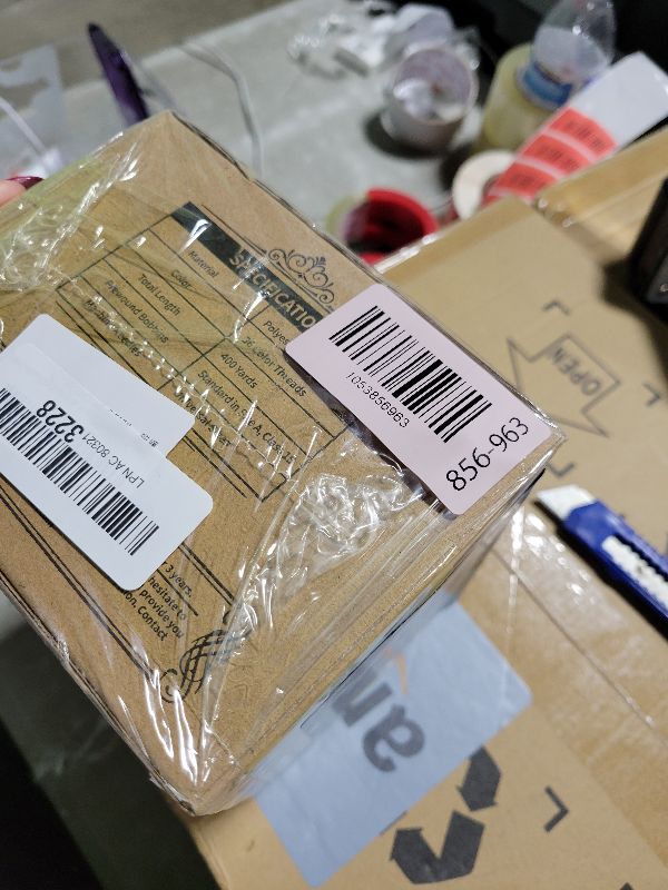 Photo 1 of 125 Pcs Sewing Thread Kit, 36 Assorted Colors Machine Threads with Spools, 400 Yards Prewound Bobbins Set with 50 Machine Needles (70/9, 75/11, 90/14, 100/16 110/18) for Universal Sewing Machines Use