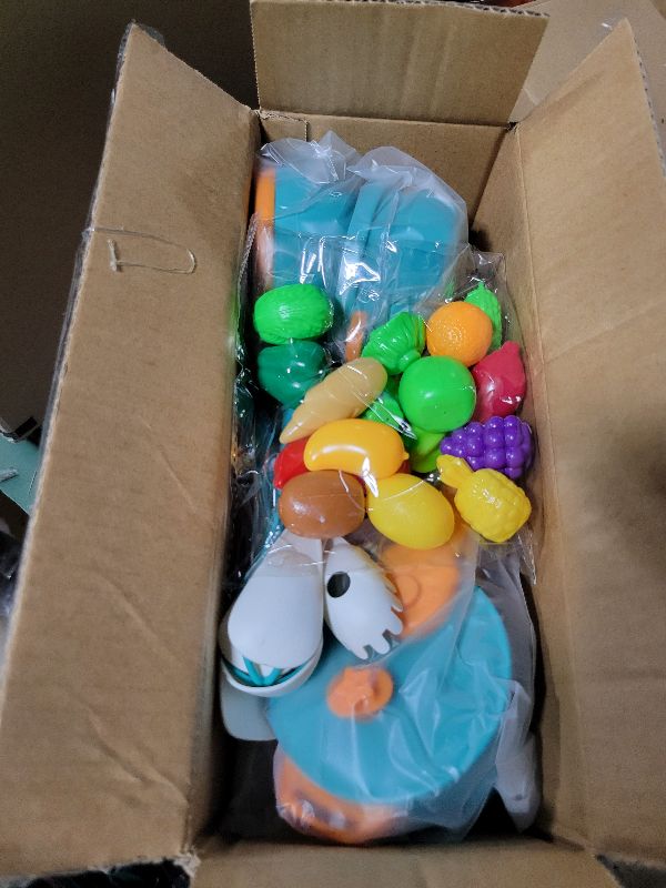 Photo 1 of 118Pcs Mini Play Kitchen Accessories for Kids, Pretend Cooking Playset with Cookware, Tableware & 2 Fruit Sets, Learning Gift for Girls, Boys, Toddlers, Green