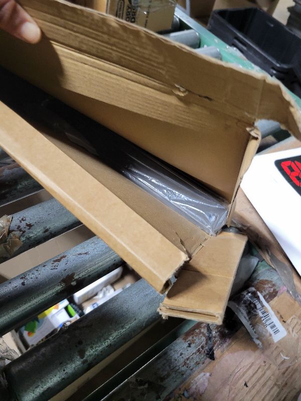 Photo 1 of 12 Inch Shelf Bracket Heavy Duty L Shelf Bracket 12 x 8 Inch Metal Shelf Bracket with Hardware, Black, 4 Pack