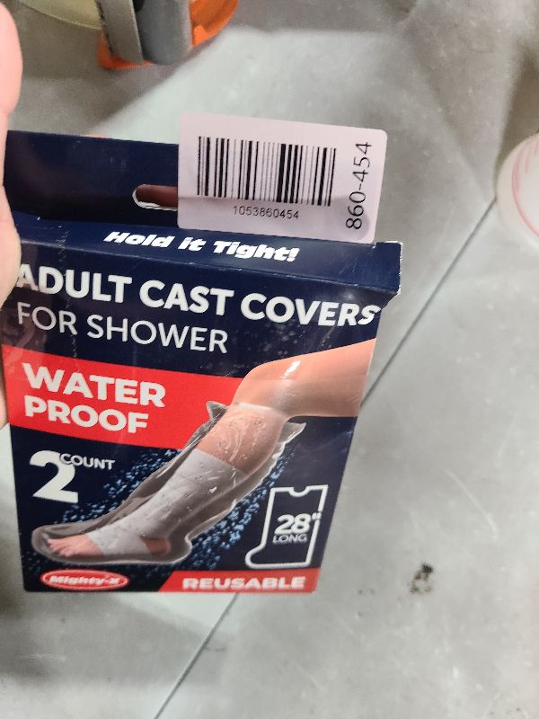 Photo 1 of 100% Waterproof Cast Covers for Shower Leg - Tight Seal - Reusable Adult 2pk Half Leg Cast Protectors - Knee, Ankle, Foot
