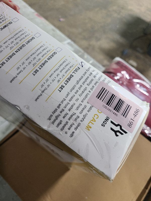 Photo 1 of 100% Cotton Full Sheets - 400 Thread Count Sateen Weave, Cooling, Hotel Luxury 4 Piece Full Size Bed Sheets Set with 15" Deep Pockets, Breathable Cotton Full Size Sheets - Light Blue