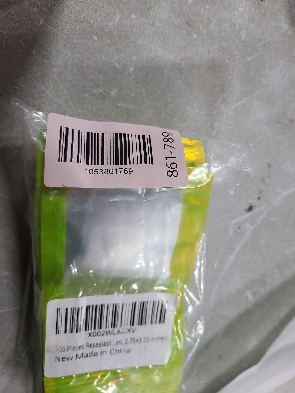 Photo 1 of 100 Pieces Resealable Mylar Bags with Zipper and Frosted Clear Window Smell Proof Packaging Bags Foil Pouch Zip Bag for Food Self Sealing Storage Supplies (Green, 2.75×3.93 inches)