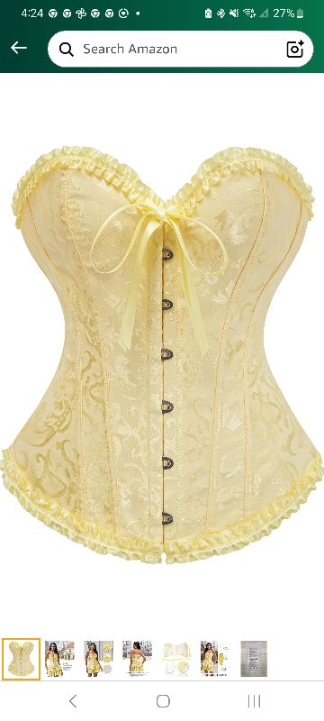 Photo 1 of 
Bustier Corset Top for Women | Overbust Lace Up Waist Cincher Shapewear Lingerie