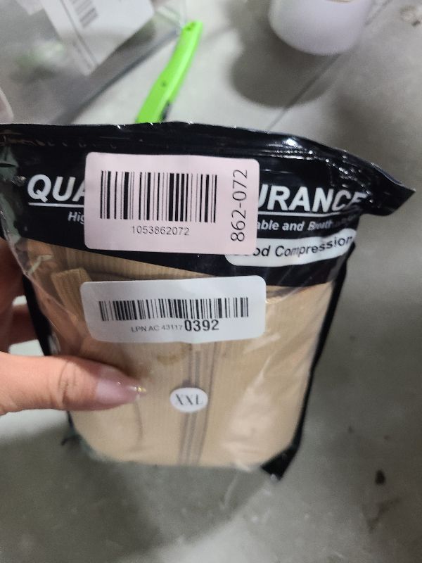 Photo 1 of 2 Pairs Zipper Compression Socks, 15-20 mmHg Closed Toe Compression Stocking with Zipper for Women and Men